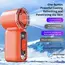 Best Selling Summer Super Mini Rechargeable Handheld High Speed Fan Powerful Wind Ultra-Quiet Fan Digital Display