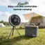 10000mAh 4000mAh Camping Fan Rechargeable Desktop Portable Circulator Wireless Ceiling Electric Fan with Power Bank LED Lighting