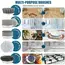 Electric Spin Scrubber, Bathroom Cordless Cleaning Brush Power Scrubber with 5 Replaceable Brush Heads, Electric Cleaning Brush
