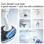 KINSCOTER Smart Oscillating Desk Fan 4000mAh USB Angle Adjustable Silent Rechargeable Fan 5 Wind Speeds for Home/Office/Gift