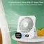Mini Portable Fan USB Desk Fan Rechargeable Table Fan Small Wall Mounted Ceiling Fan 5 Speeds Powerful Wind Foldable Camping Fan