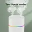 600ML Air Humidifier Double Spray Port Essential Oil Aromatherapy Diffuser Mute Atomizer Colorful Lights For Home Office Car