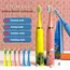 Children's Electric Toothbrush Kid Cartoon Ultrasonic Sonic Electric Toothbrush with 5 Replacement Heads Electric Brush Children
