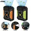 Portable Waist Clip Fan 5000mAh USB Rechargeable Fan Powerful Air Cooler Outdoor Camping Waist Fan with Power Bank LED Light