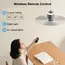 12000mAh Ceiling Fans Portable Camping Fan Tent Air Circulator Cooler Outdoor Rechargeable Electric Fan LED Light Remote Control