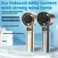 Portable Handheld Fan with 120 Wind Speeds USB Rechargeable Bladeless High-Speed Electric Cooling Fan for Personal Use