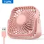 TOPK 4Inch USB Mini Portable Fan for Camping,3 Speeds Quiet Desk Table Personal Fan,360°Adjustment Standing fans for room Home