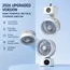 Portable Wall-Hanging Fan With Remote Control Smart Voice Rechargeable USB Household Electric Folding Fan Nightlight Air Cooler