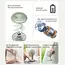 KINSCOTER Vintage Desktop Fan 2000mAh 90° Tilt Adjustable Mini Rechargeable Fan 5 Gear Speed for Home/Office/Student/Gift