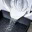 Front Load Washing Machine Drain Pan, Universal Leak-Proof Water Catch Drain Tray, Easy Installation for Basements Apartments