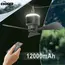 12000mAh Ceiling Fans Portable Camping Fan Tent Air Circulator Cooler Outdoor Rechargeable Electric Fan LED Light Remote Control