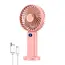 Portable Handheld Fan USB Rechargeable Mini Fan Digital Display 5-Speed Adjustment Suitable For Travel Outdoor Office Home