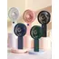 Portable Handheld Fan USB Rechargeable Mini Fan Digital Display 5-Speed Adjustment Suitable For Travel Outdoor Office Home