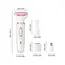 4-in-1 Rechargeable Electric Lady Shaver Set - 500mAh Portable Wet/Dry Trimmer for Face, Nose, Legs & Underarms