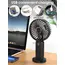 Portable Handheld Fan USB Rechargeable Mini Fan Digital Display 5-Speed Adjustment Suitable For Travel Outdoor Office Home