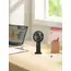 Portable Handheld Fan USB Rechargeable Mini Fan Digital Display 5-Speed Adjustment Suitable For Travel Outdoor Office Home