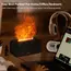 Air Aroma Humidifier Diffuser Essential Oils Humidifiers Mini Flame Automatic Fragrance Diffuser Home Humidifier With LED Light