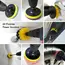 22 /3Pcs Electric Drill-Brush Kit Power Scrubber Brush For Carpet Bathroom Surface Tub Furniture Shower Tile Tires Cleaning Tool