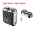 9000RPM High Speed Premium Portable Mini Shaver Dual Head Waterproof Type-C Rechargeable Shaver  IPX7 Waterproof Travel Razor