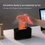 Essential Oil Diffuser,Flame Colorful Water Vapor Fire Humidifier for Aromatherapy Aroma Therapy Machine Room,Flame Diffuser